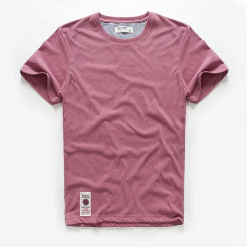 Men's Solid Color O-Neck Cotton T-Shirt — Everyday Essential Tee