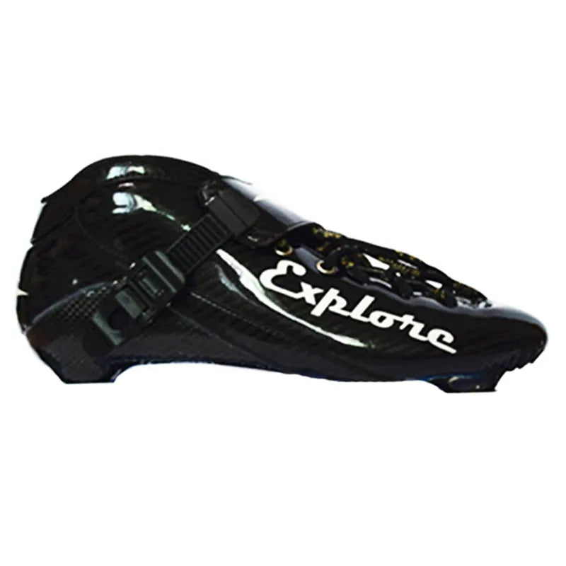 125mm 3-Wheel Marathon Inline Speed Skates – Carbon Fiber, 3x125mm Racing Skate Shoes for Kids & Adults