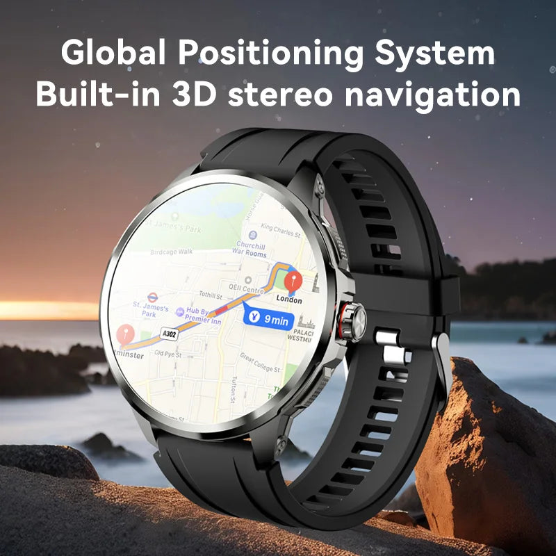 SENBONO H99 4G Android Smart Watch | 1.75" AMOLED 466x466 GPS Camera SIM WiFi Wireless Call Music