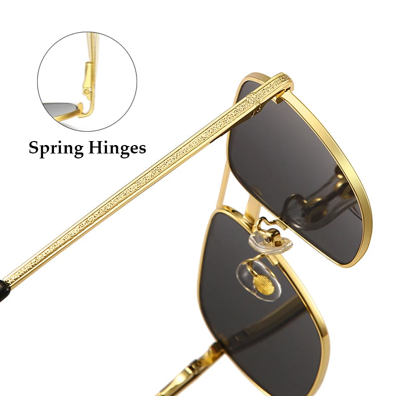 HBK Oversized Big Frame Sunglasses | Gradient Lenses UV Protection Lightweight Design
