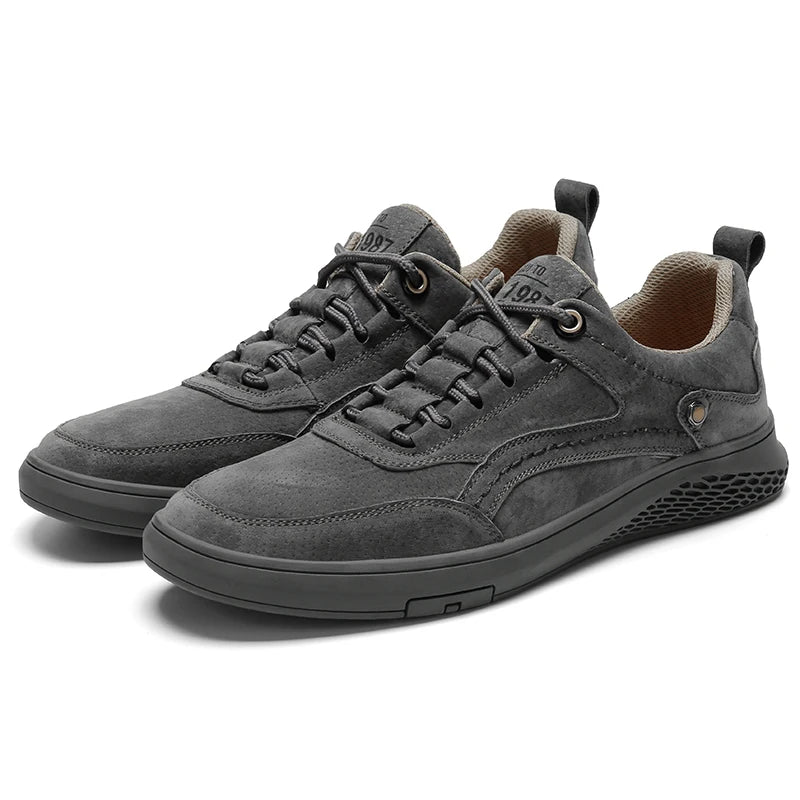 Men's Handmade Genuine Leather Business Shoes — All-Match Outdoor Casual Oxford (Sizes 38-47)