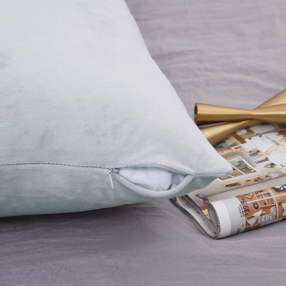 Super Soft Plush Body Pillow Cover – Nordic Solid Color, Multiple Sizes, Hidden Zipper