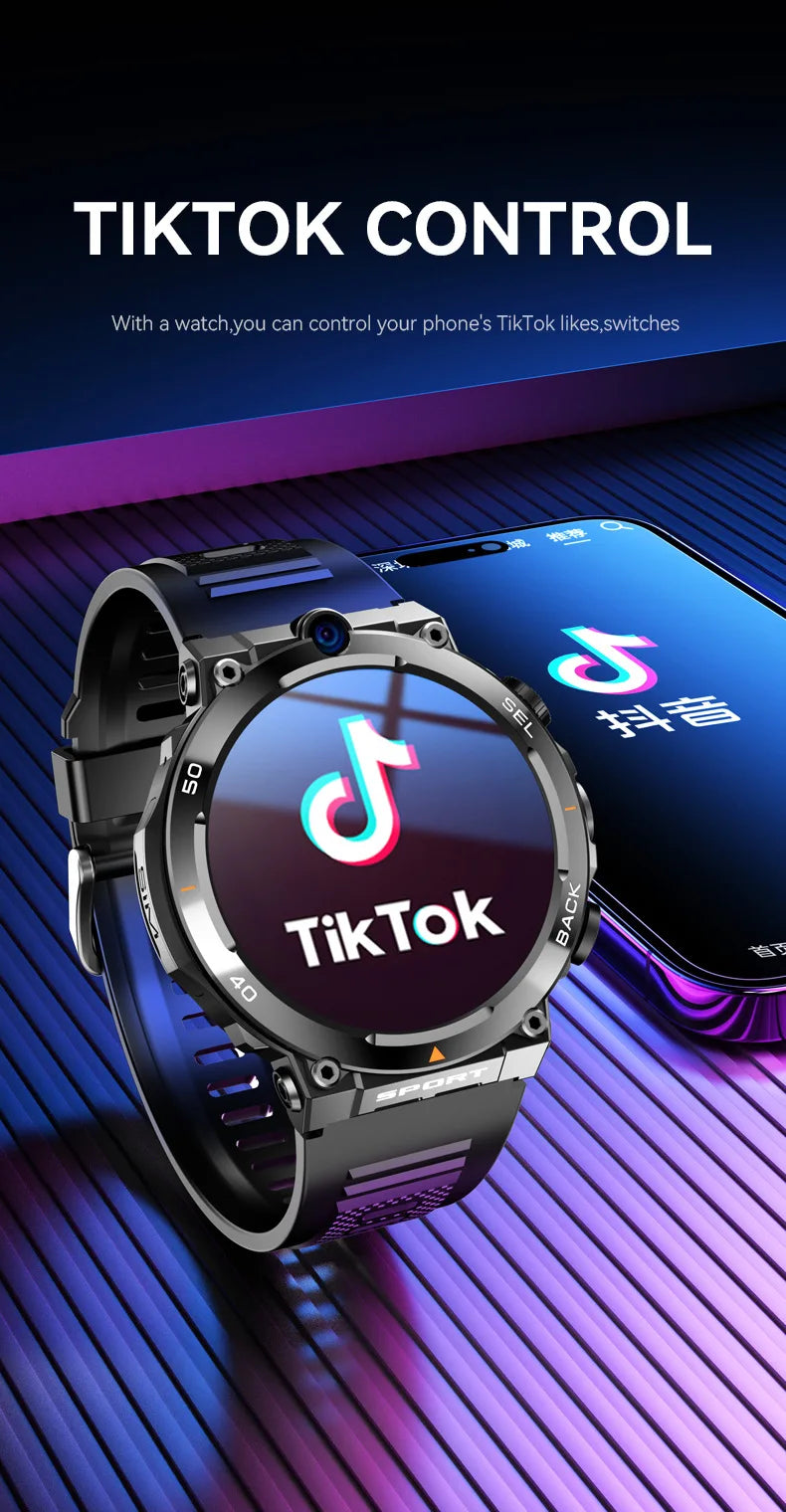 H10 4G Android Smart Watch | IPS Display NFC GPS Video Call Full Network Smart Bracelet