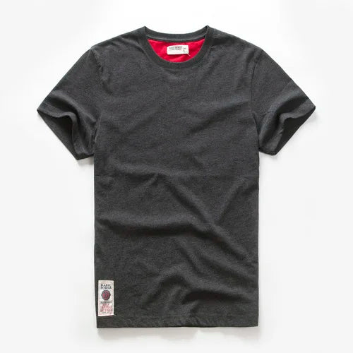 Men's Solid Color O-Neck Cotton T-Shirt — Everyday Essential Tee