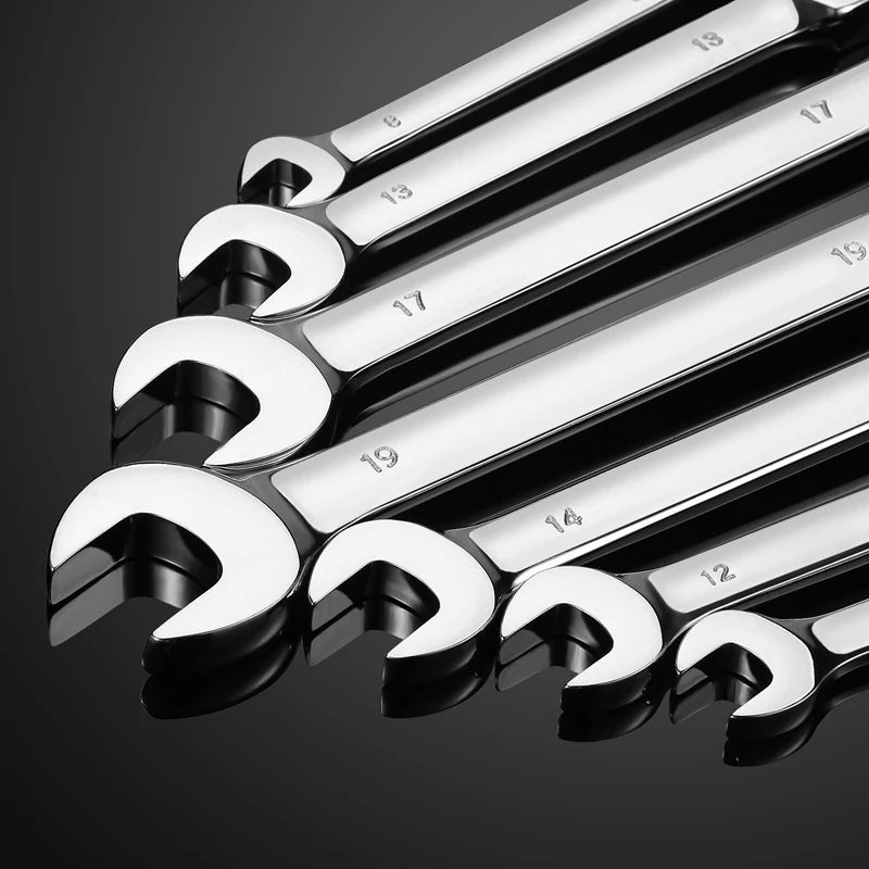 72-Tooth Metric Ratcheting Wrench Set