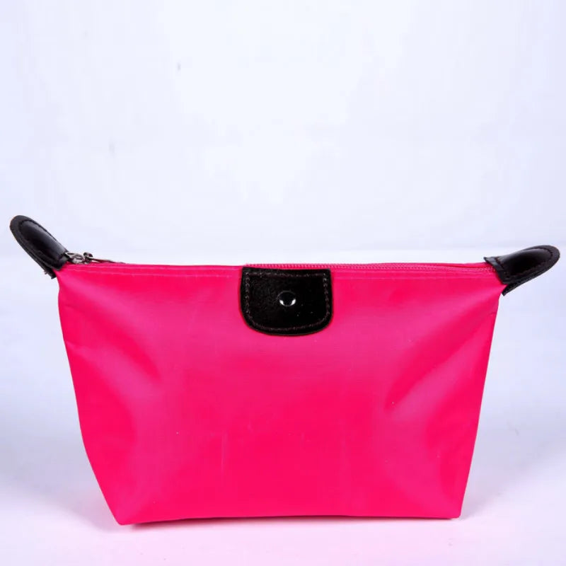 Colorful Waterproof Dumpling Cosmetic Bag – Mini Cute Toiletry Makeup Tote Purse for Women