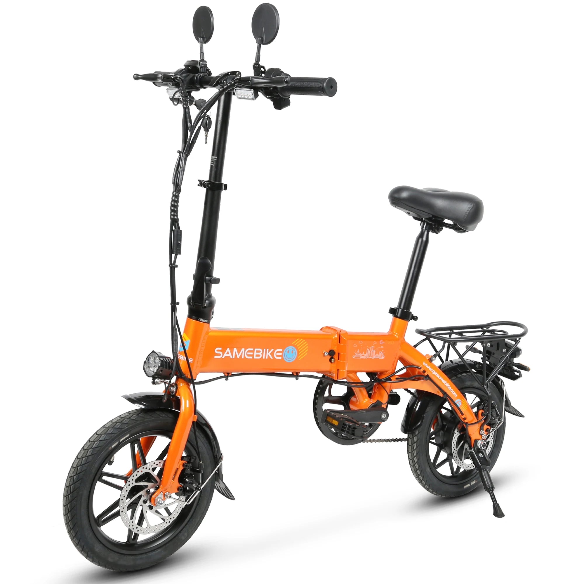 YINYU14-II 250W Folding Electric Road Bike — 36V 7.8Ah 14" Aluminum Alloy 7-Speed City E-Bike