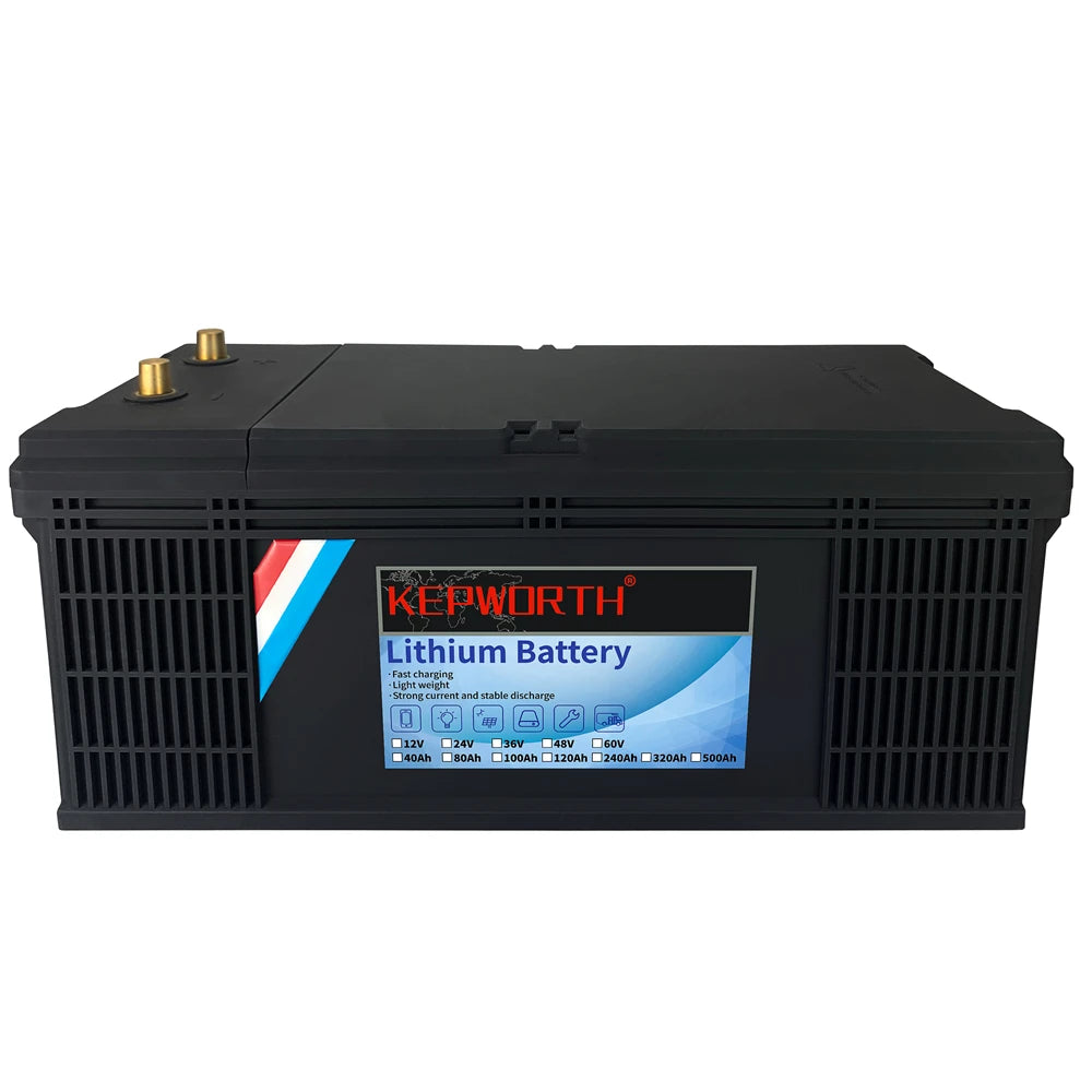 24V 100Ah LiFePO4 Lithium Iron Phosphate Battery — Deep Cycle for Solar, RV & Marine