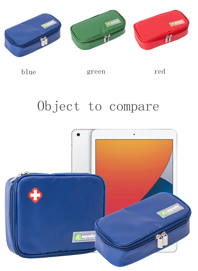 Portable Insulated Insulin Cooler Bag – Nylon Aluminum Foil Diabetic Travel Case with Gel Packs & Thermometer