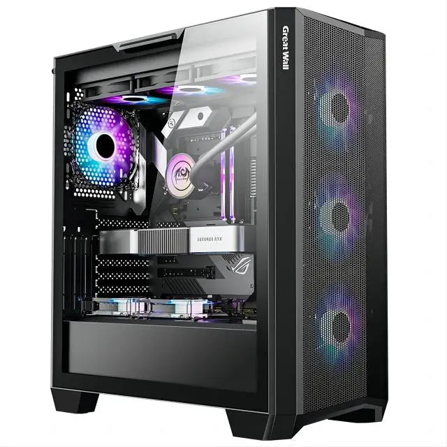 Aotesier Gaming Desktop PC – Intel i7 Core, 8GB/16GB RAM, 256GB SSD, Tempered Glass, Win10