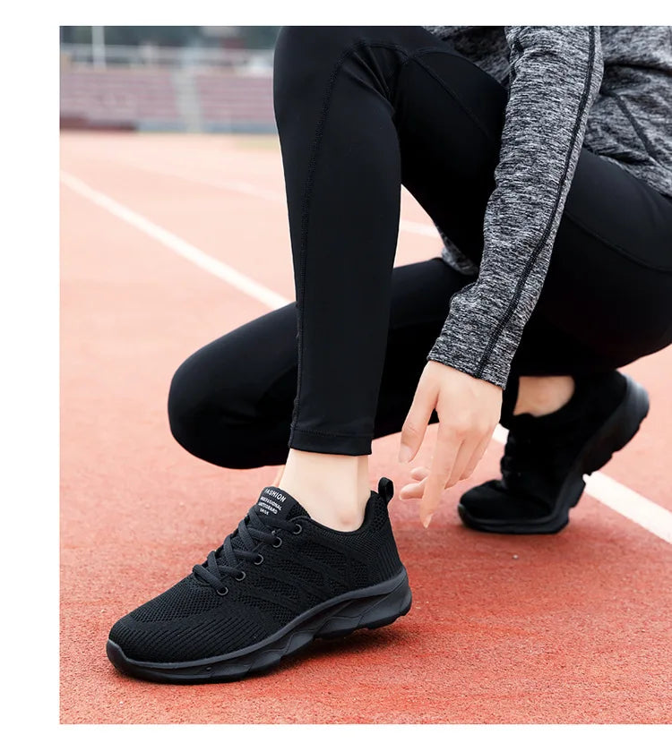 Women's Memory Foam Running Sneakers — Lightweight Breathable Anti-Slip Gym & Walking Shoes