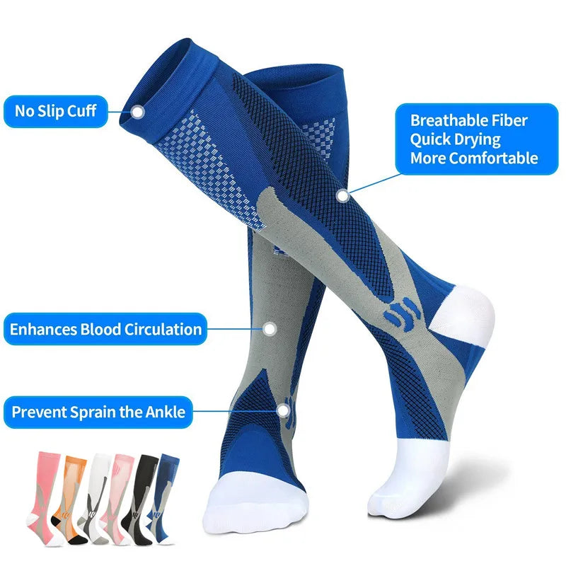 Men's Varicose Vein Compression Socks – Nurse, Sports, Cycling, Running & Diabetic Hiking Gift