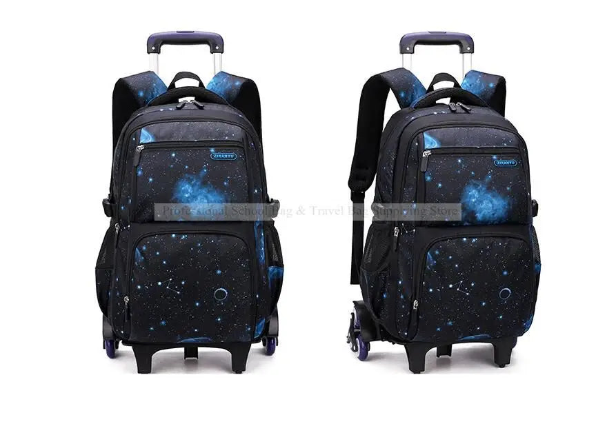 Rolling School Backpack – Detachable Trolley & Set Options