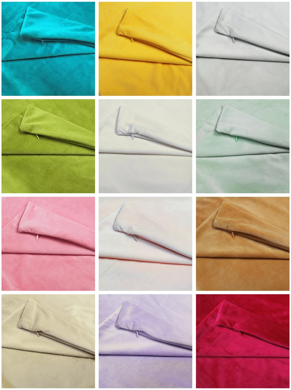 Super Soft Plush Body Pillow Cover – Nordic Solid Color, Multiple Sizes, Hidden Zipper
