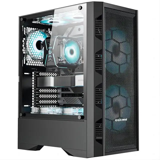Aotesier Gaming Desktop PC – Intel i7 Core, 8GB/16GB RAM, 256GB SSD, Tempered Glass, Win10