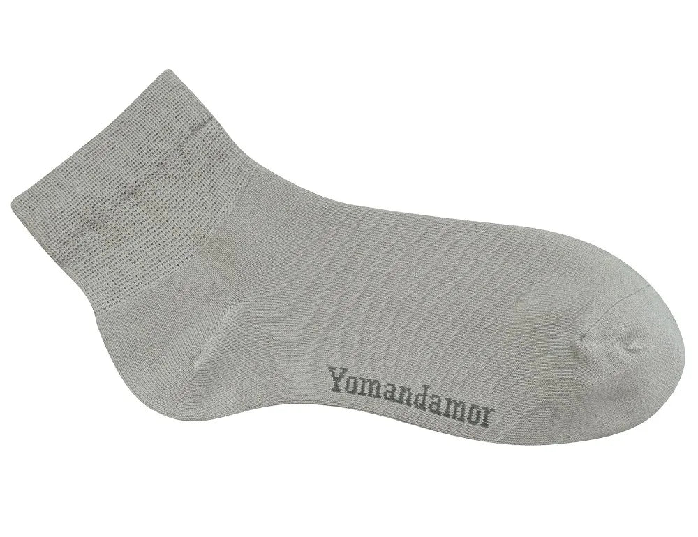 Men's Bamboo Diabetic Ankle Socks – 6 Pairs Seamless Toe Non-Binding Top Size 10-13