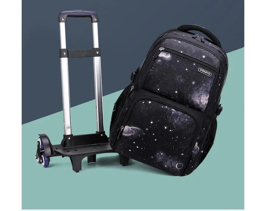 Rolling School Backpack – Detachable Trolley & Set Options