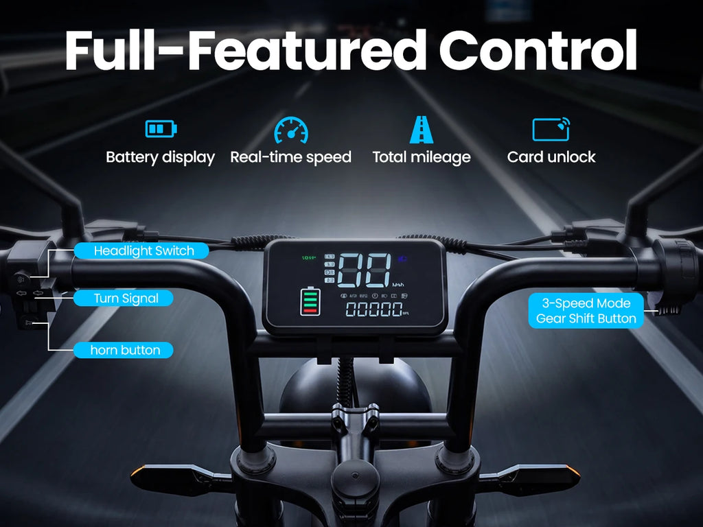 AtlasTrek X5 250W Electric Mountain Bike — 48V 15Ah 20" Fat Tire Waterproof Adult E-Bike (US/EU Warehouse)