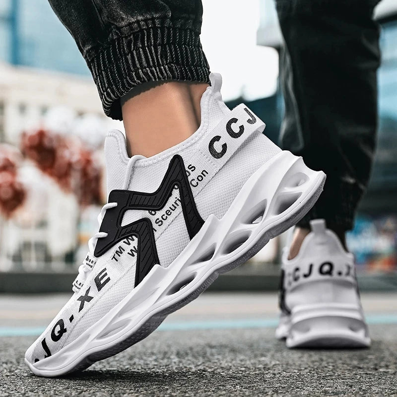 Men's Breathable Mesh Sneakers — Lightweight Anti-Odor Casual Trainers