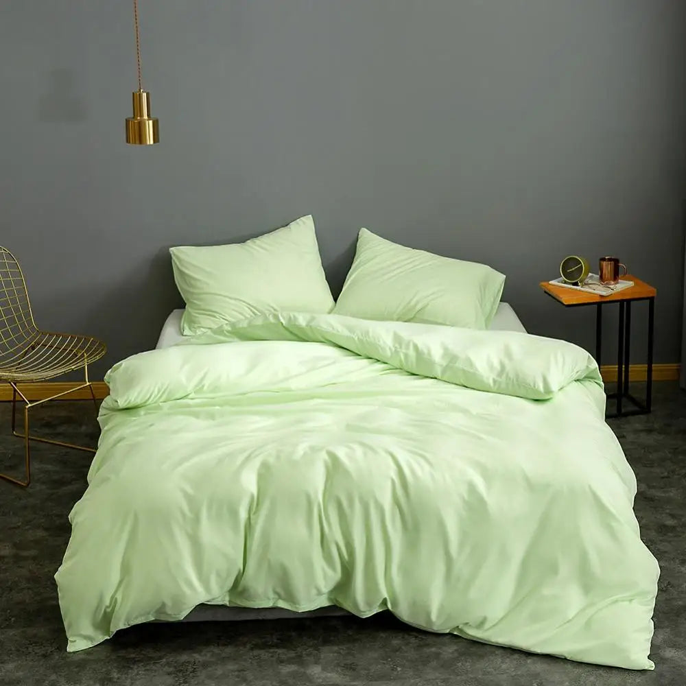 Pink Solid Color Quilt Cover for Girls | King Size 200x220cm, Duvet Cover Only (No Pillowcase)