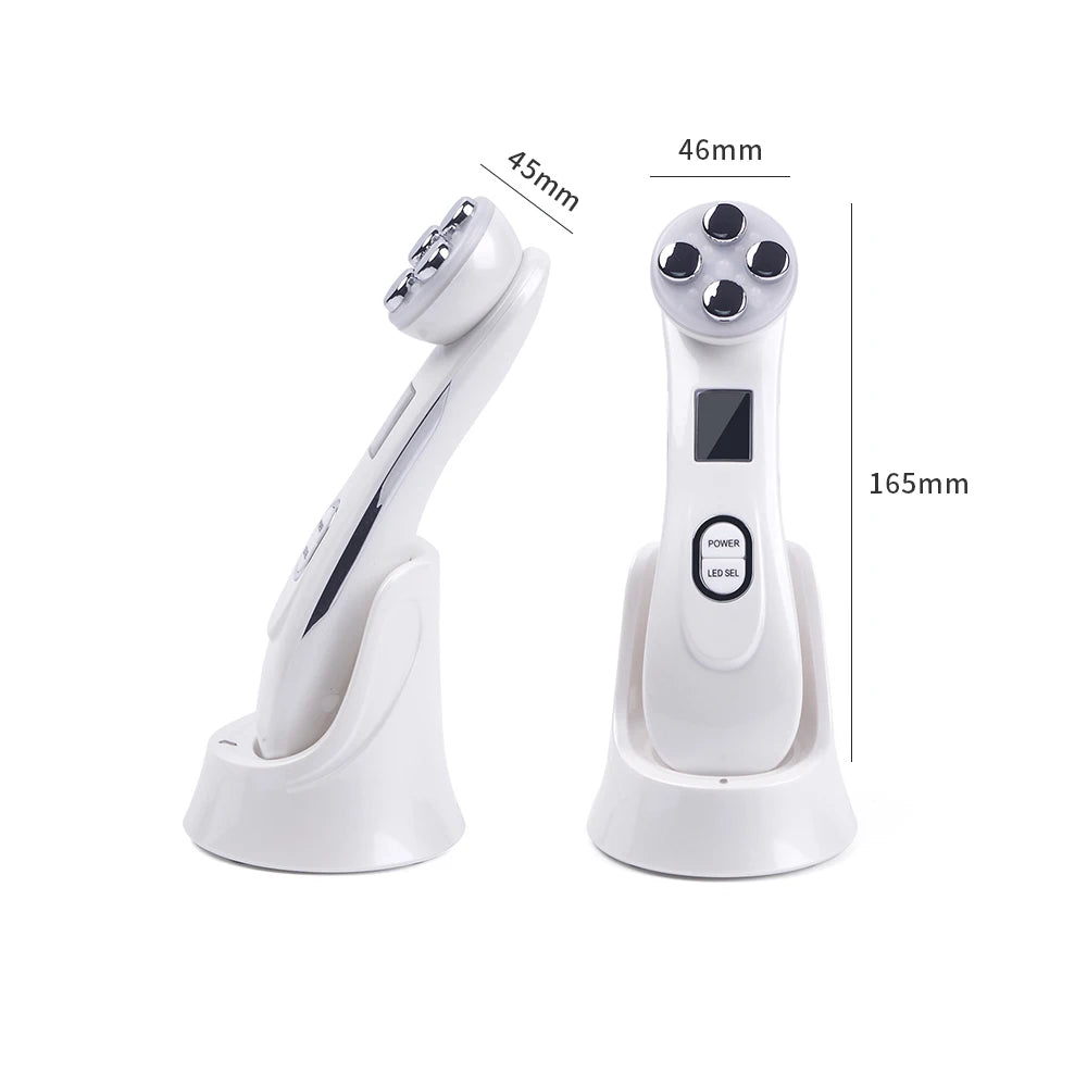 EMS Microcurrent Face Lifting Massager – LED Photon Rejuvenation Beauty Device