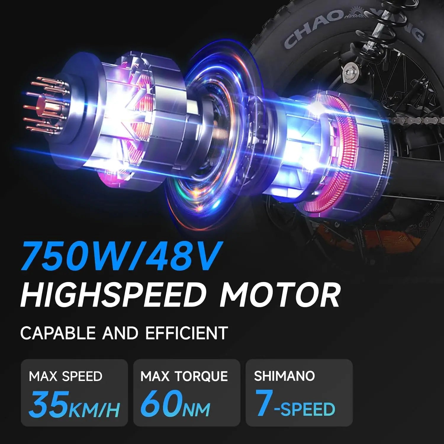 750W Waterproof Electric Mountain Bike for Kids & Teens — 48V 15Ah 16" with Shimano 6-Speed (US/UK Warehouse)