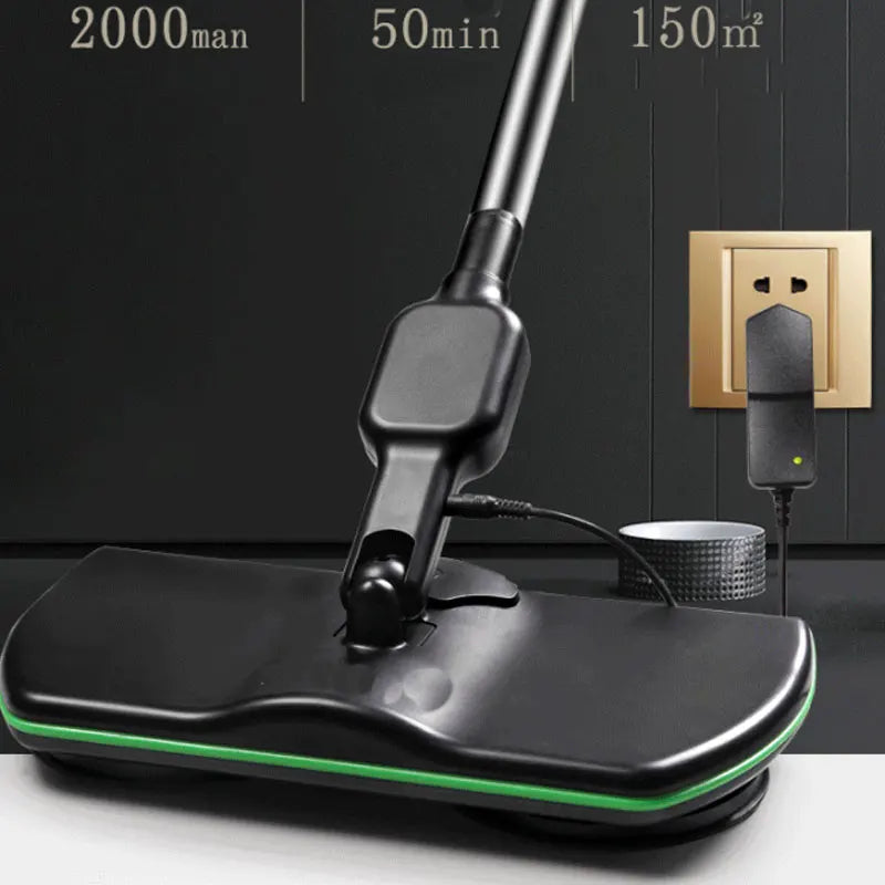 Cordless Electric Spinning Mop — 3-in-1 Rechargeable Floor Cleaner, Scrubber, Handheld Vacuum & Carpet Polisher Mop