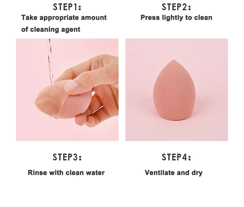 4-Pack Cosmetic Makeup Sponge Blender Set