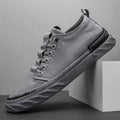 Men's Breathable Canvas Slip-On Casual Shoes — Lightweight Anti-Slip Trendy Sneakers (Sizes 39-44)