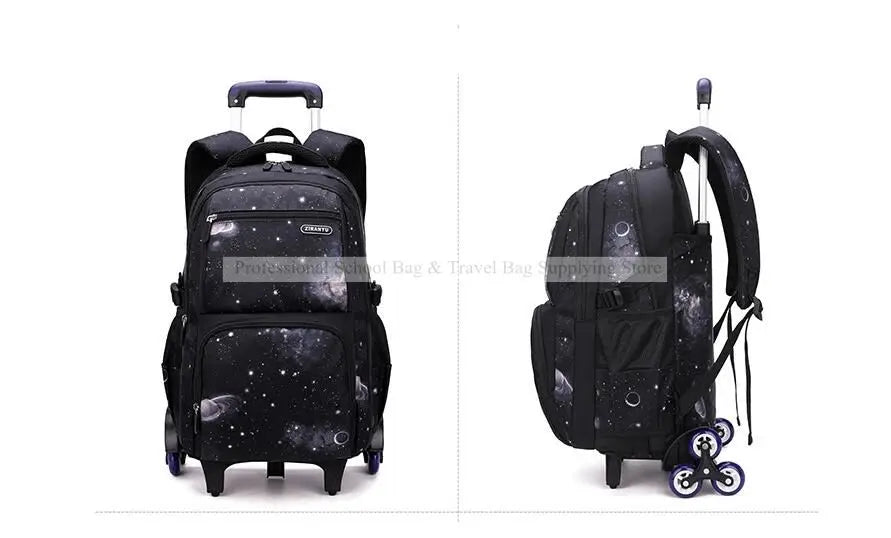 Rolling School Backpack – Detachable Trolley & Set Options