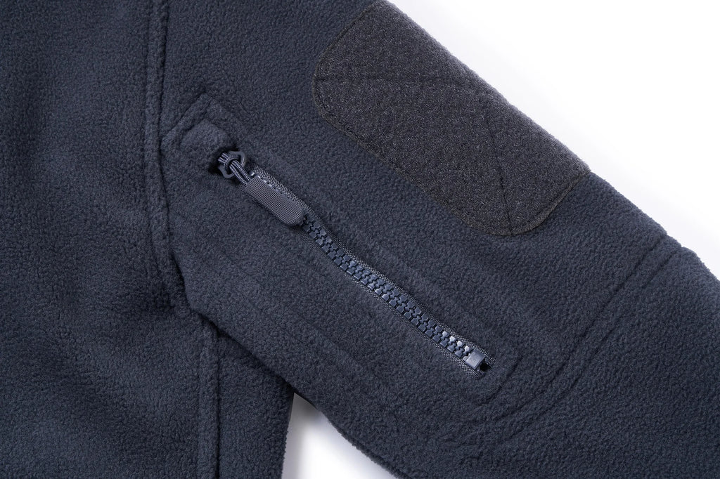 TACVASEN Men's Hooded Fleece Jacket – Full-Zip Windproof Warm Work Coat for Outdoor & Office