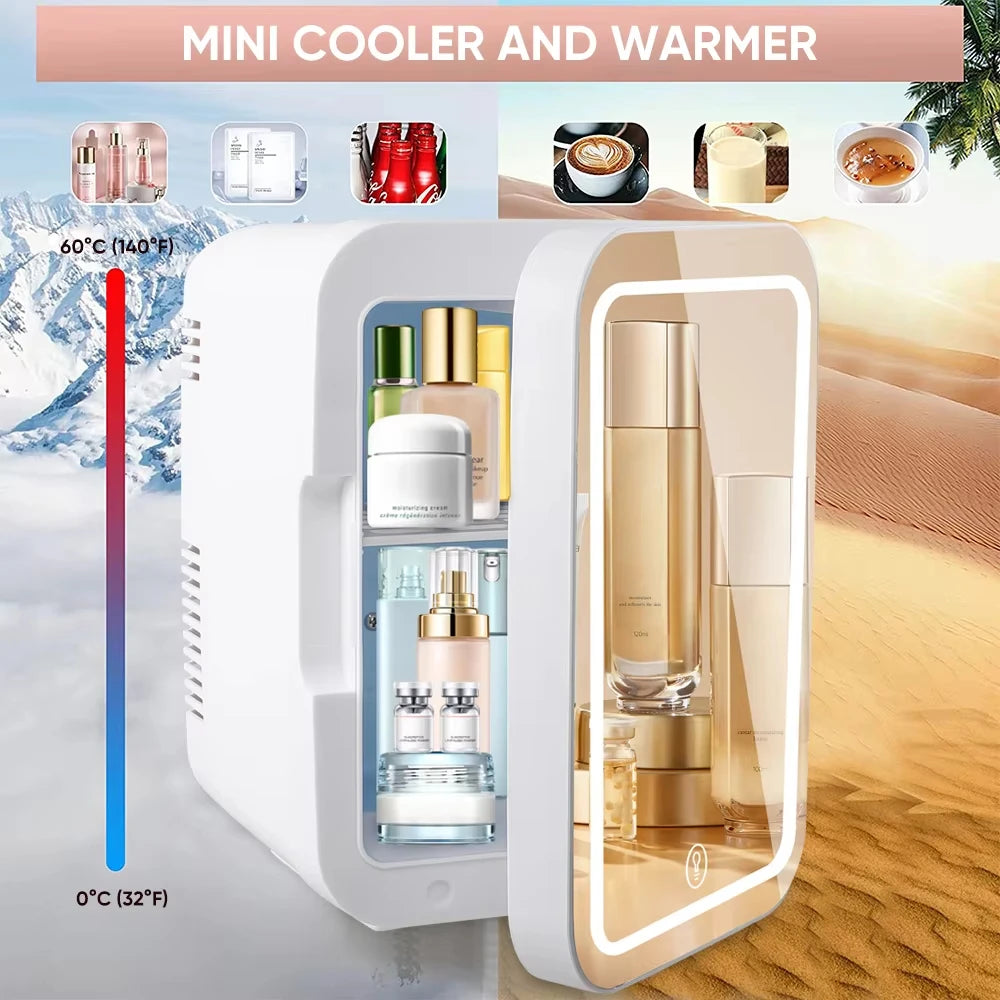 4L Mini Thermoelectric Cosmetic Fridge — Compact Beauty Makeup Cooler for Skincare