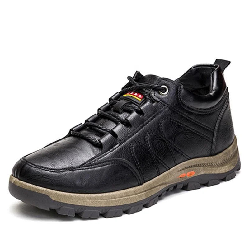 Men's Microfiber Leather Lace-Up Dress Casual Shoes — Cushioned Anti-Slip Office Shoes (Sizes 39-44)