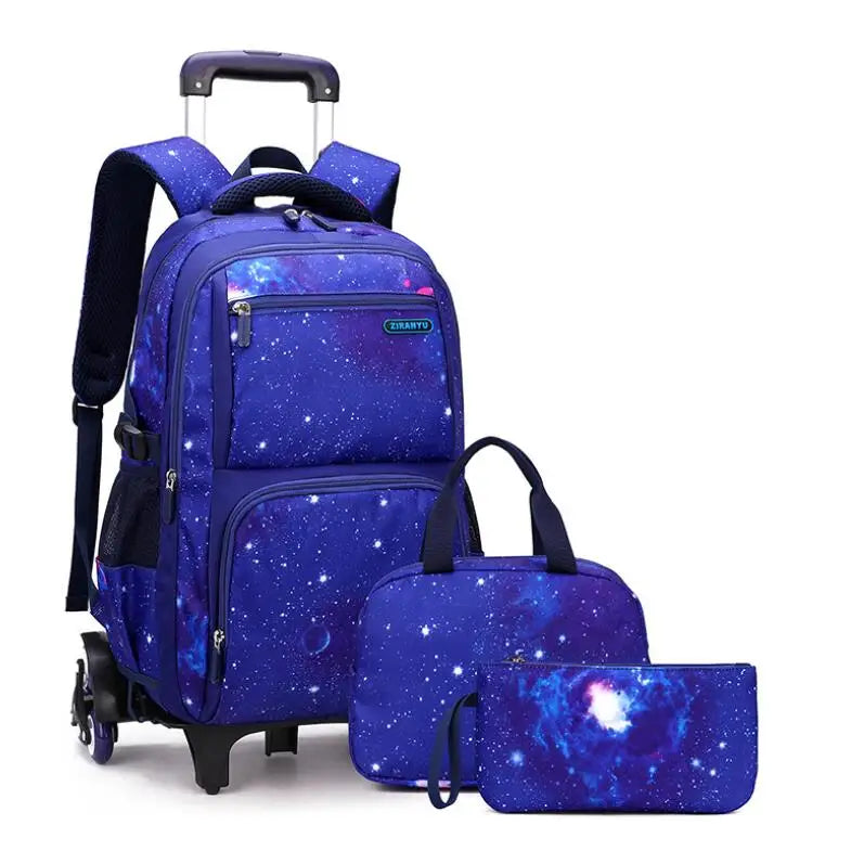 Rolling School Backpack – Detachable Trolley & Set Options