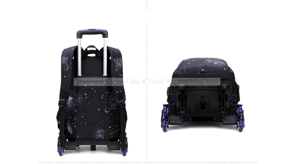 Rolling School Backpack – Detachable Trolley & Set Options