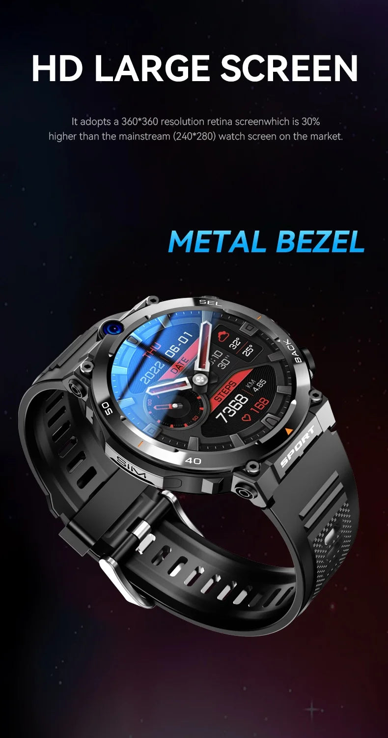 H10 4G Android Smart Watch | IPS Display NFC GPS Video Call Full Network Smart Bracelet