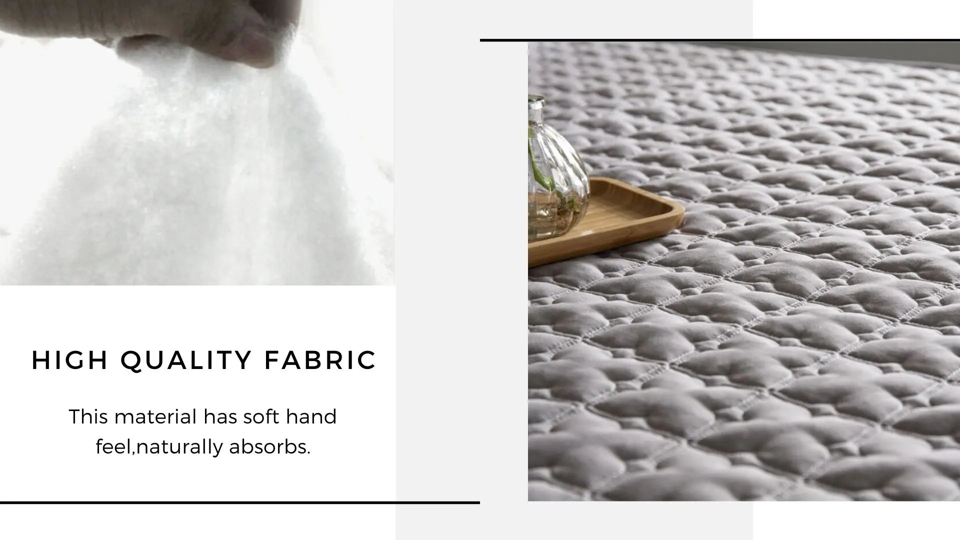 5-Sided Embossed Cotton Quilted Mattress Protector – Washable Anti-Mite Topper, Multiple Sizes