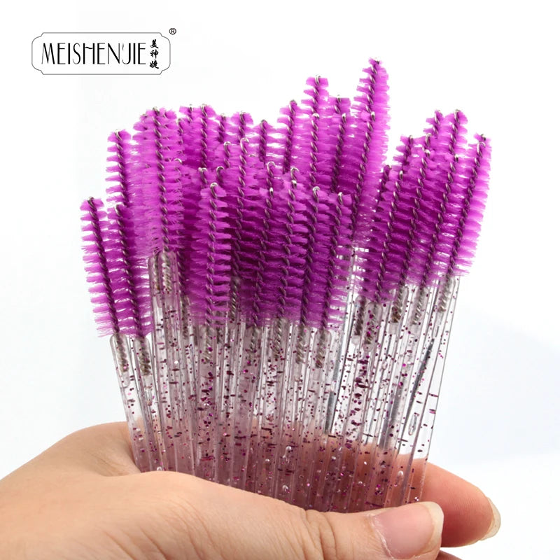 Crystal Eyelash Extension Mascara Wand Brush Set
