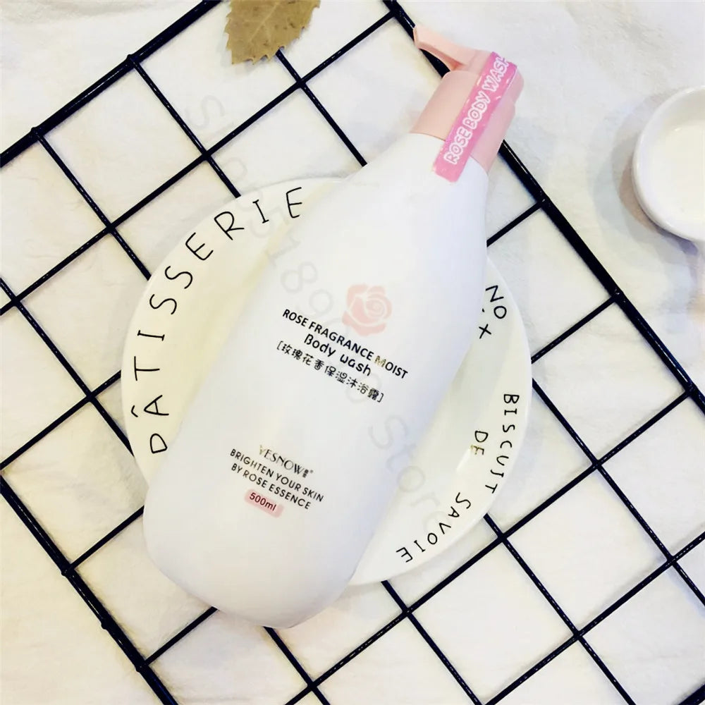 Fruit Fresh Moisturizing Bubble Body Wash 500ml – Peach & Milk Shower Gel for Soft, Bright Skin