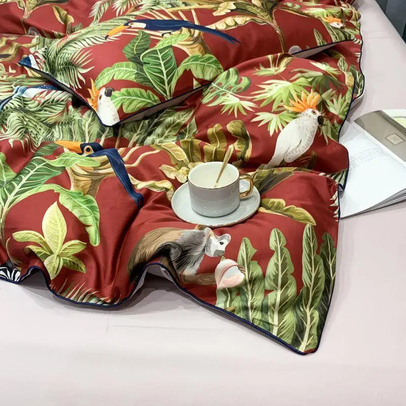 500TC Egyptian Cotton Bedding Set – 4 or 6-Piece Luxury Duvet Cover with Sheet & Pillowcases, 19 Colors