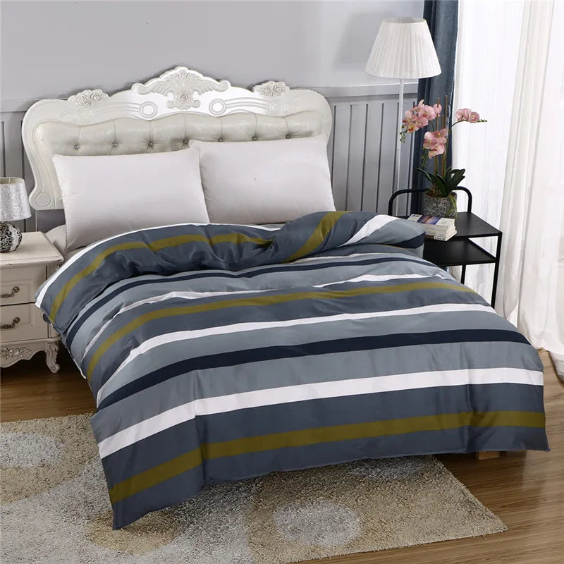 500TC 100% Cotton Reactive Print Duvet Cover with Zipper – Scenic Patterns, 10 Designs & 14 Sizes