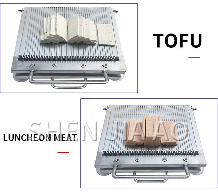 Stainless Steel Double-Blade Manual Slicer — Multifunctional Vegetable & Cooked Food Cutter