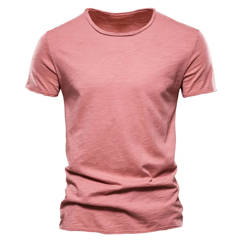 Men's 100% Cotton V-Neck Slim Fit T-Shirt — Fitted Everyday Tee