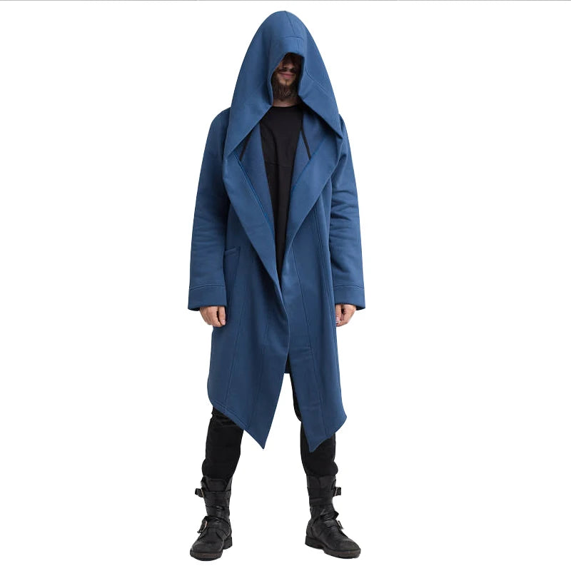 Men's Hooded Fleece-Lined Trench Coat