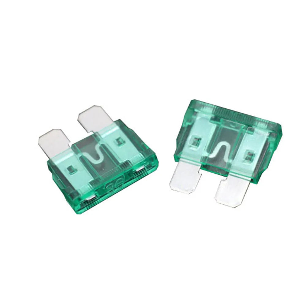 Car Blade Fuse Assortment Set – 10-Pack Medium Standard Zinc Pin Fuses 1A–50A for Auto, Car & Truck