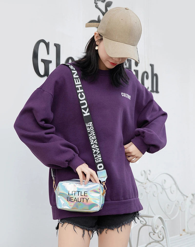 Mini PU Letter Flap Crossbody Bag – Compact Shoulder Messenger Bag for Women