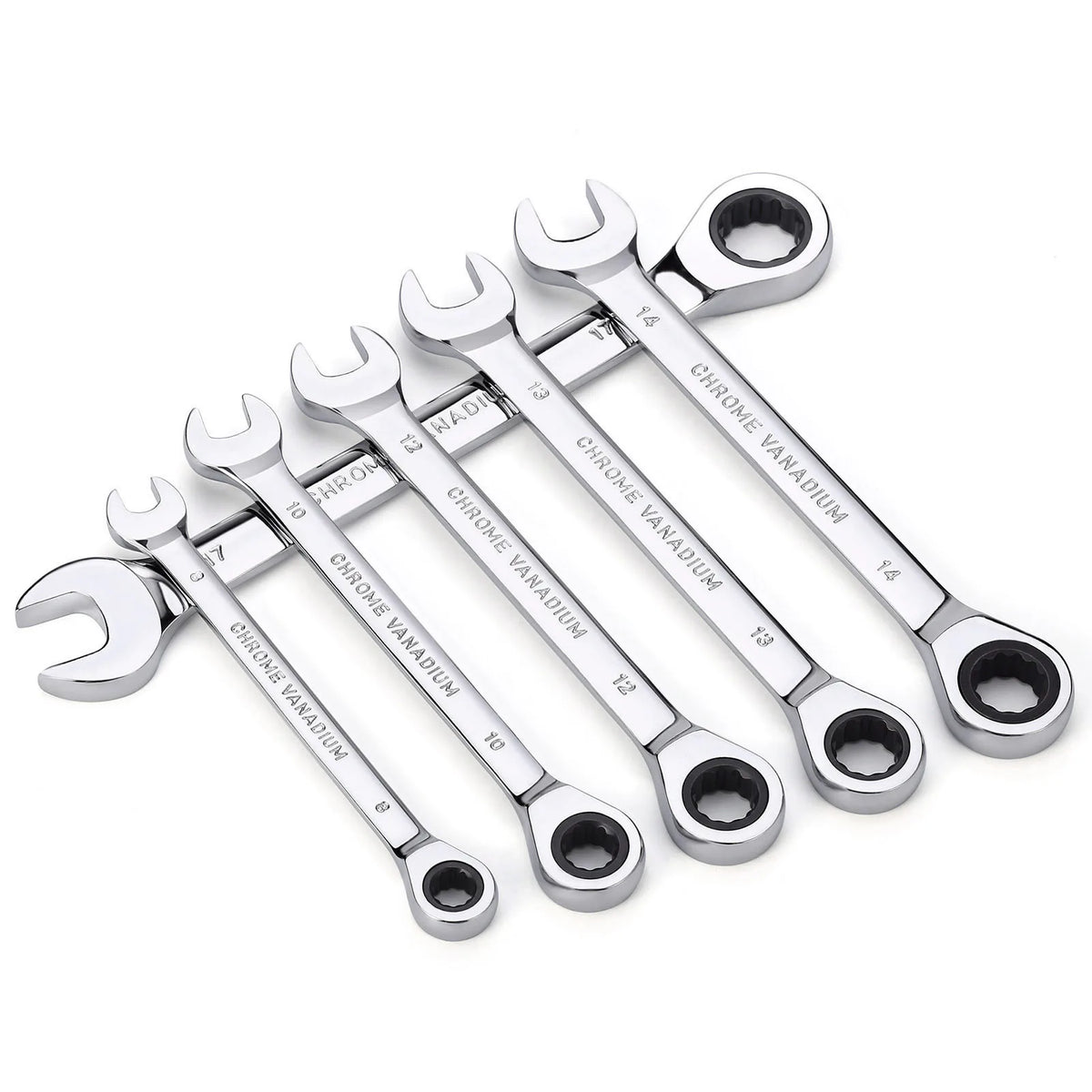 72-Tooth Metric Ratcheting Wrench Set
