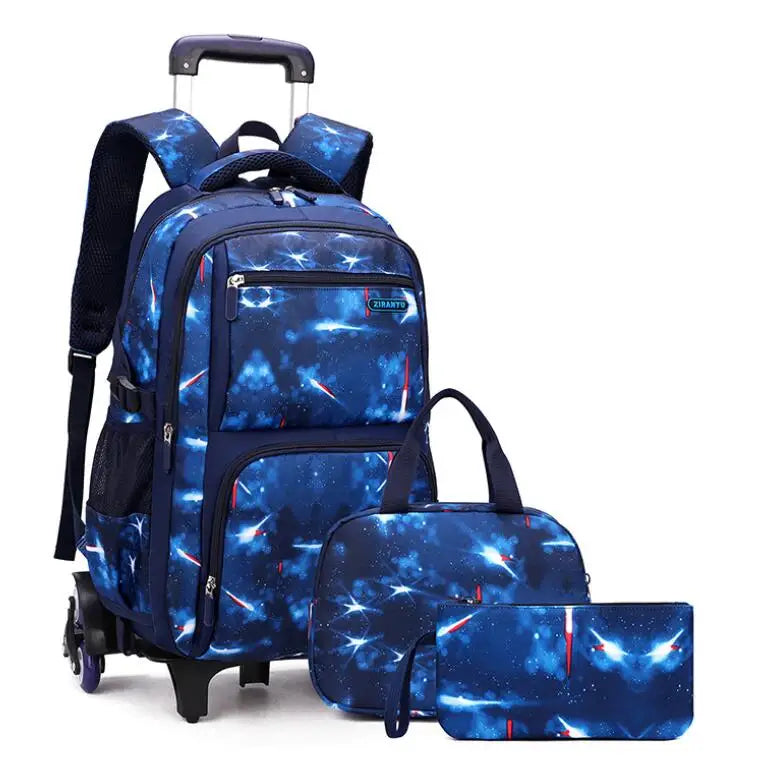 Rolling School Backpack – Detachable Trolley & Set Options