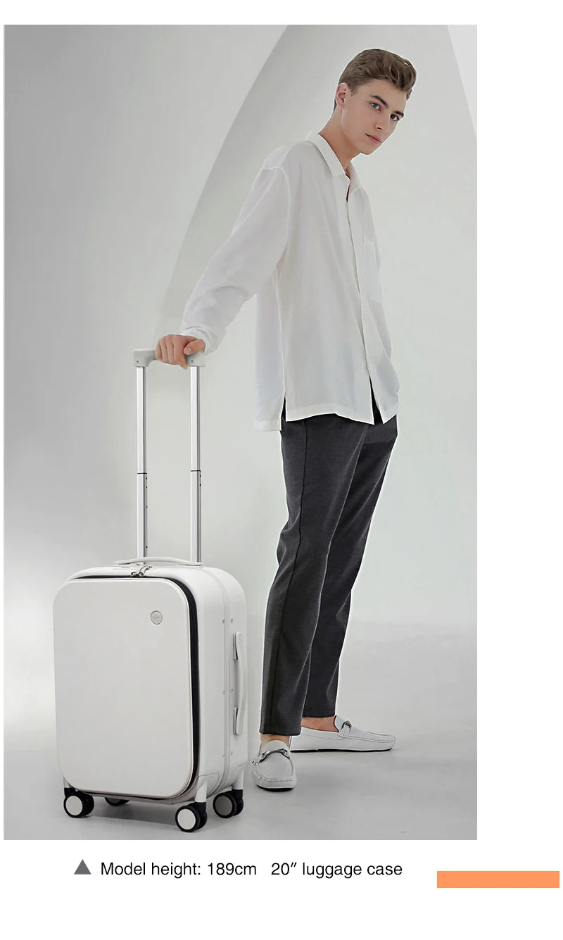 Mixi Patent Design PC Aluminum Frame Suitcase – Award-Winning Carry-On Rolling Luggage 18/20/24 Inch