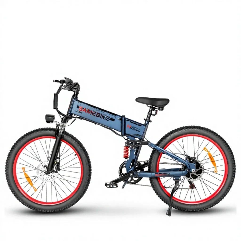 SAMEBIKE LO26 250W Folding Fat Tire Mountain E-Bike — 48V 15Ah 26" Shimano 7-Speed Hydraulic Brakes (EU)